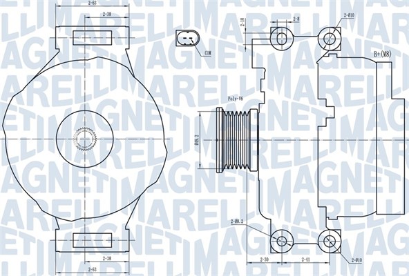 Magneti Marelli Alternator/Dynamo 063731773010