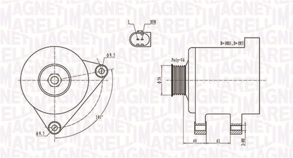 Magneti Marelli Alternator/Dynamo 063731782010