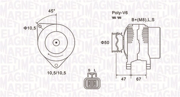 Magneti Marelli Alternator/Dynamo 063731790010