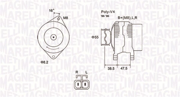 Magneti Marelli Alternator/Dynamo 063731798010