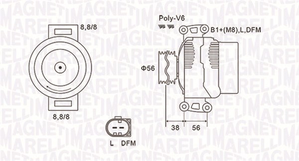 Magneti Marelli Alternator/Dynamo 063731811010