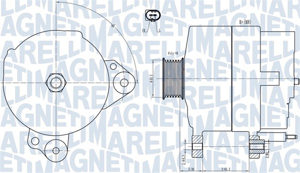 Magneti Marelli Alternator/Dynamo 063731817010