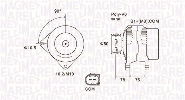 Magneti Marelli Alternator/Dynamo 063731825010