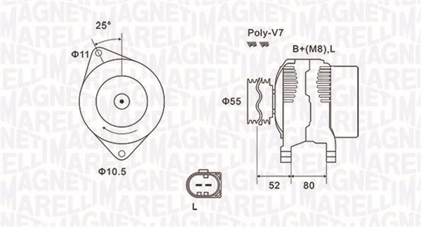 Magneti Marelli Alternator/Dynamo 063731837010