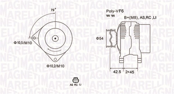 Magneti Marelli Alternator/Dynamo 063731865010