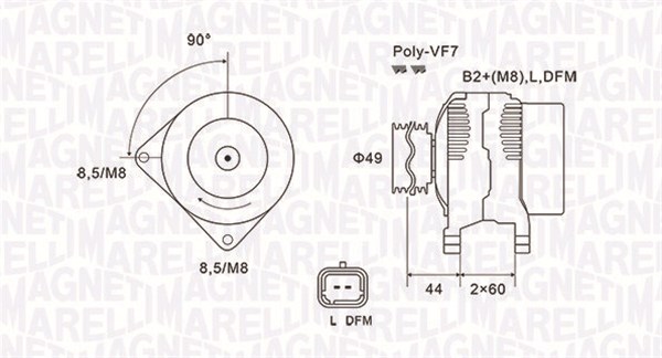 Magneti Marelli Alternator/Dynamo 063731877010