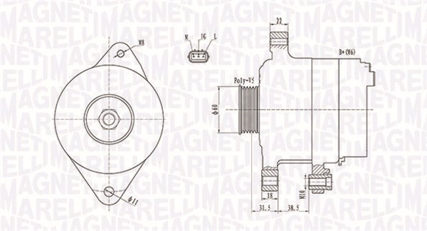 Magneti Marelli Alternator/Dynamo 063731893010