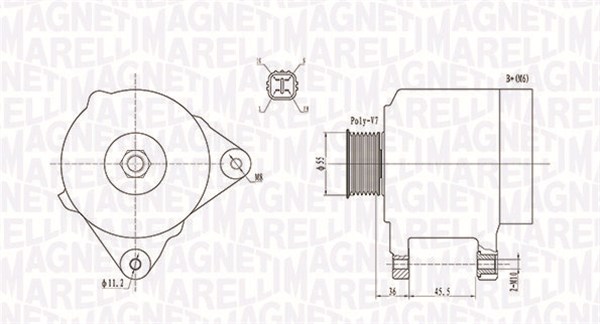 Magneti Marelli Alternator/Dynamo 063731907010