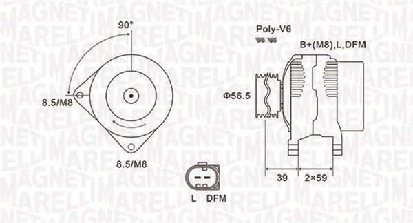 Magneti Marelli Alternator/Dynamo 063731911010