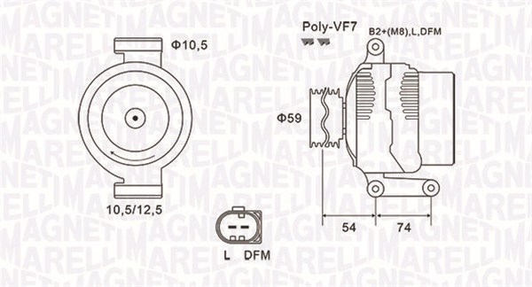 Magneti Marelli Alternator/Dynamo 063731922010