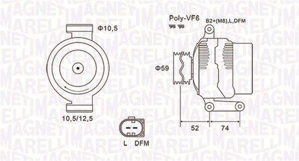 Magneti Marelli Alternator/Dynamo 063731928010