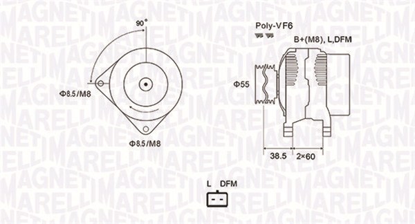 Magneti Marelli Alternator/Dynamo 063731933010