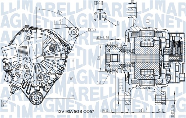 Magneti Marelli Alternator/Dynamo 063731938010