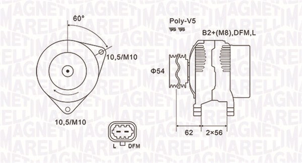 Magneti Marelli Alternator/Dynamo 063731940010