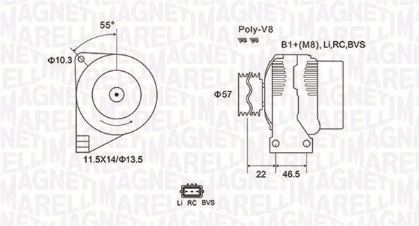 Magneti Marelli Alternator/Dynamo 063731958010