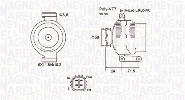 Magneti Marelli Alternator/Dynamo 063732029010