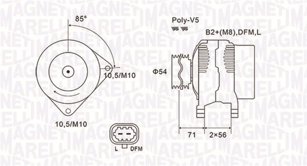 Magneti Marelli Alternator/Dynamo 063731973010