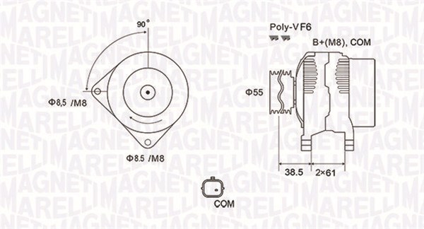 Magneti Marelli Alternator/Dynamo 063731975010