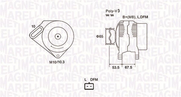 Magneti Marelli Alternator/Dynamo 063731976010