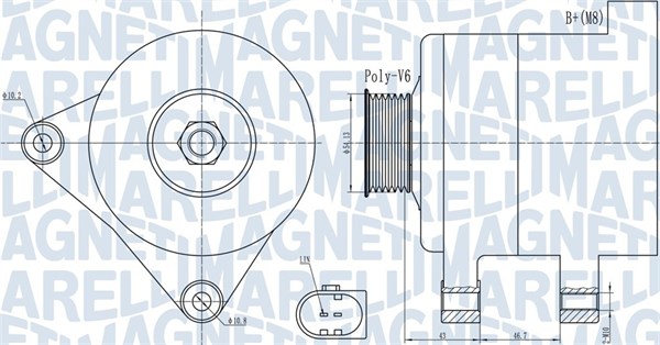 Magneti Marelli Alternator/Dynamo 063732000010