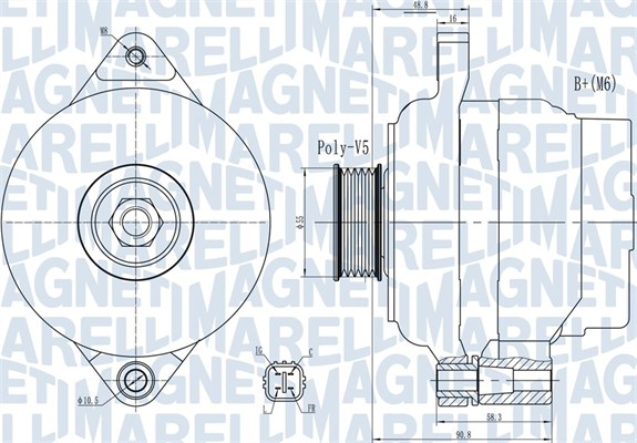 Magneti Marelli Alternator/Dynamo 063732004010