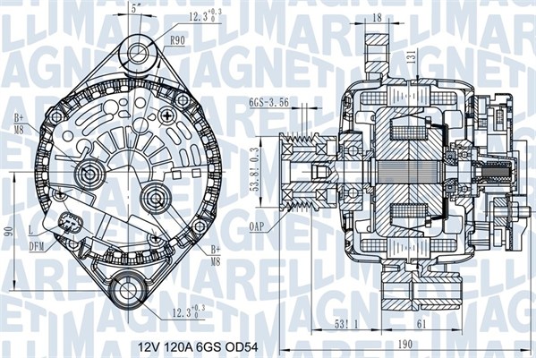 Magneti Marelli Alternator/Dynamo 063732045010