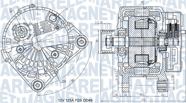 Magneti Marelli Alternator/Dynamo 063732058010