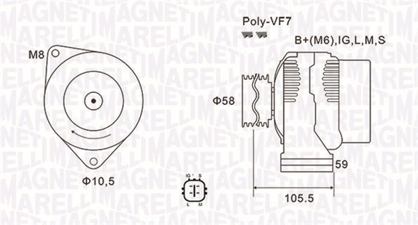 Magneti Marelli Alternator/Dynamo 063732069010