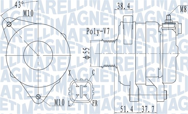 Magneti Marelli Alternator/Dynamo 063732121010