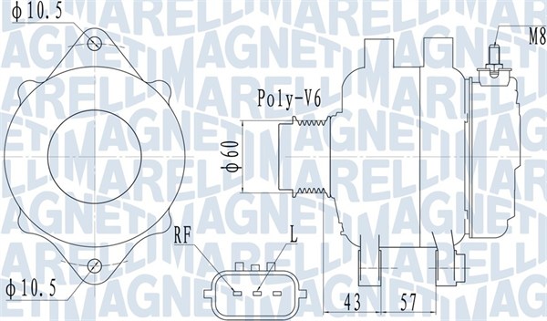 Magneti Marelli Alternator/Dynamo 063732122010