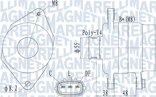 Magneti Marelli Alternator/Dynamo 063732124010