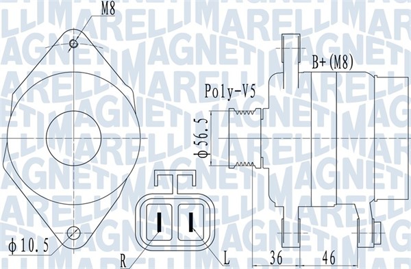 Magneti Marelli Alternator/Dynamo 063732128010