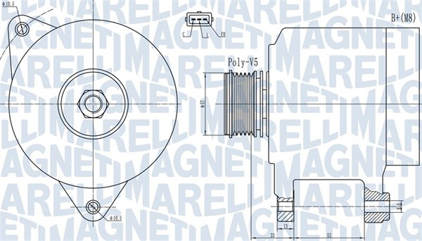 Magneti Marelli Alternator/Dynamo 063732133010