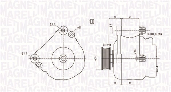 Magneti Marelli Alternator/Dynamo 063738290010