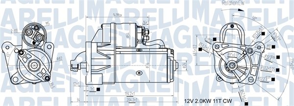 Magneti Marelli Starter 063721193010