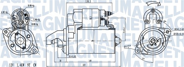 Magneti Marelli Starter 063721256010