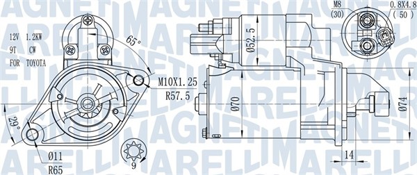 Magneti Marelli Starter 063721450010