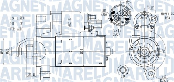 Magneti Marelli Starter 063721563510