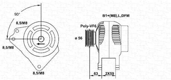 Magneti Marelli Alternator/Dynamo 943355059010