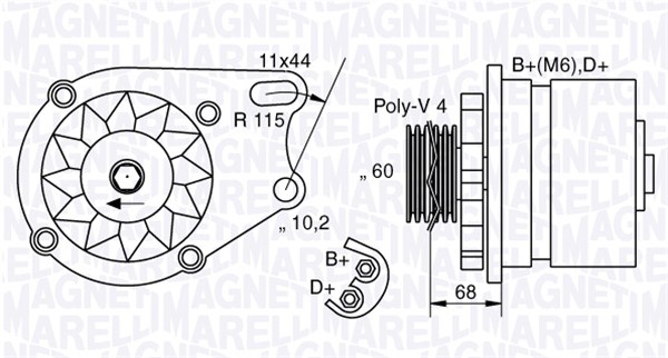 Magneti Marelli Alternator/Dynamo 063321747010