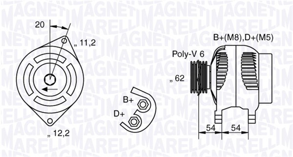 Magneti Marelli Alternator/Dynamo 063321800010