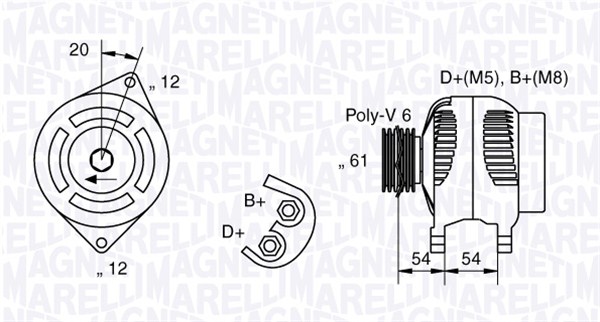 Magneti Marelli Alternator/Dynamo 063321833010