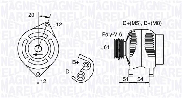 Magneti Marelli Alternator/Dynamo 063321862010