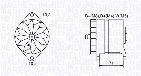 Magneti Marelli Alternator/Dynamo 063534681240