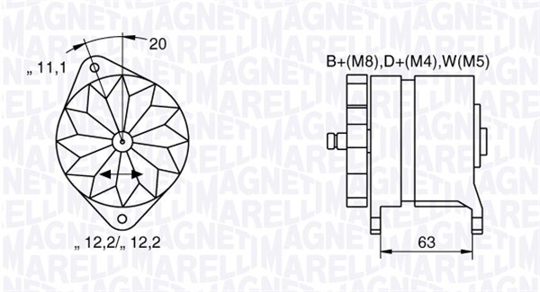 Magneti Marelli Alternator/Dynamo 063534690480