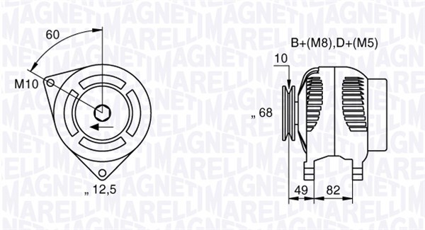 Magneti Marelli Alternator/Dynamo 063533155000