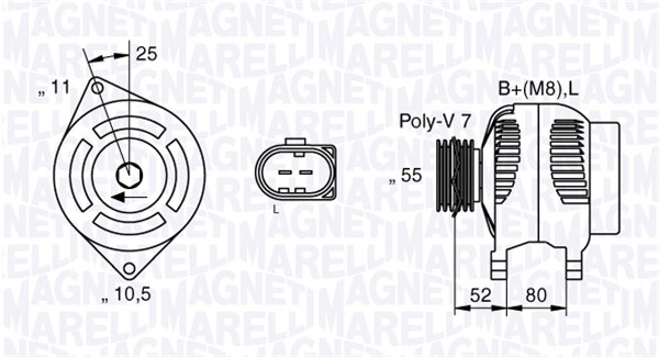 Magneti Marelli Alternator/Dynamo 063535250200