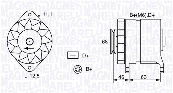 Magneti Marelli Alternator/Dynamo 063321021010