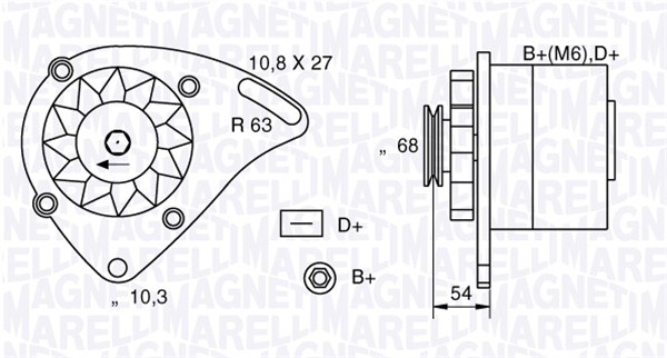 Magneti Marelli Alternator/Dynamo 063321165010