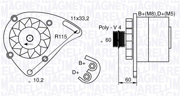 Magneti Marelli Alternator/Dynamo 063321600010